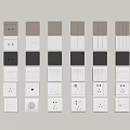 Modern socket modern switch socket 3d model
