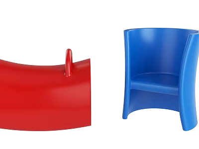 Modern Simple Leisure Chair Seat Stool Single Chair Art Stool 3d model