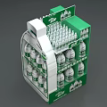 Promotional Display Stand For Stacked Bottled Drinks With Green And White China National Formula Packaging