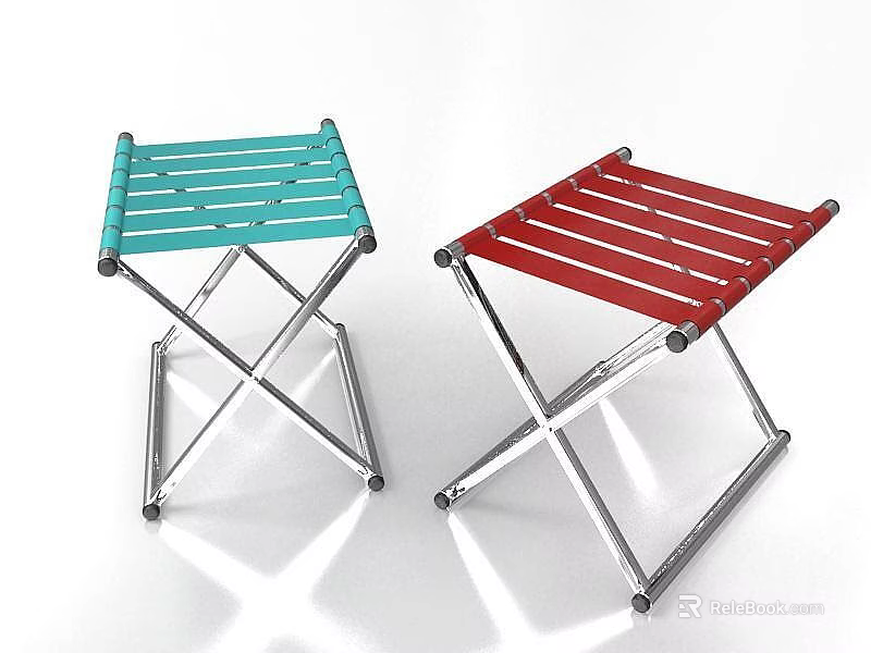 Modern Blue Red Metal Lockers With Striped Design And Sturdy Frames For Organizing 3d model 