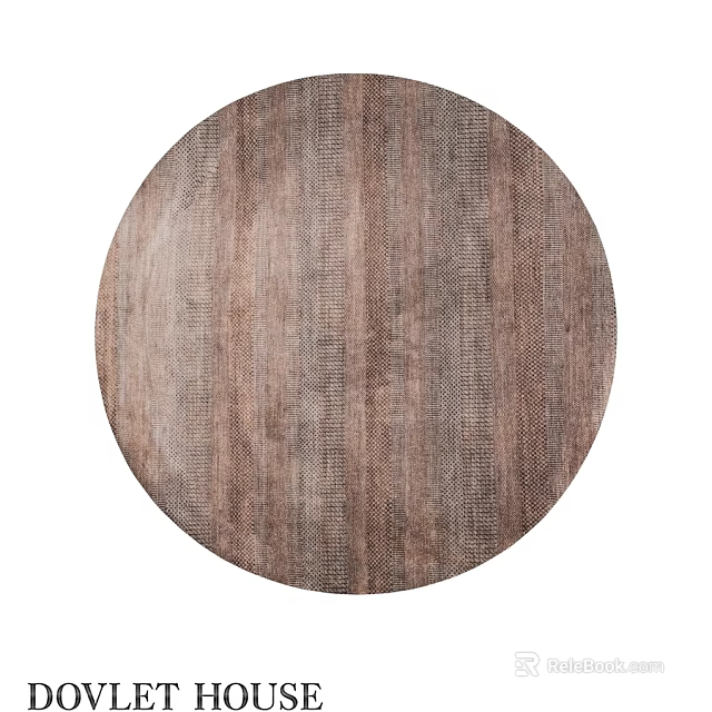 Brown Textured Square Rug Ideal For Modern Home Living Room Decor 3d model 