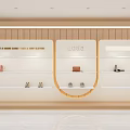 Elegant Clothing Store Interior With Display Shelves High Heels Handbags And Cash Counter