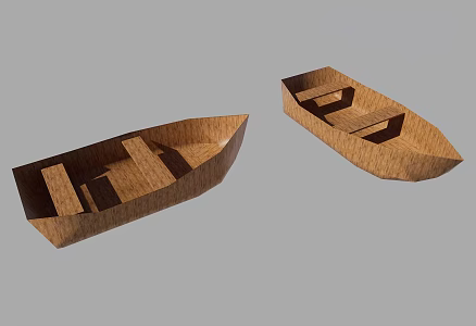 Modern Boat Canoe 3d model