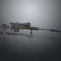 Tactical Long Range Military Sniper Rifle With High Precision Scope And Adjustable Bipod