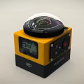 Kodak PIXPRO SP360 4K Digital Camera With Yellow Black Design And LCD Screen