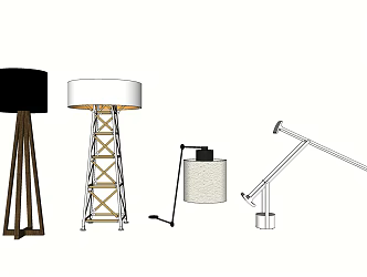 Modern lamp combination 3d model
