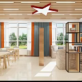 Bright Book Art Reading Space with Modern Bookshelves and Natural Light Windows