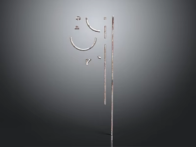 modern pipe water pipe valve iron pipe 3d model modern pipe water pipe valve iron pipe 3d model