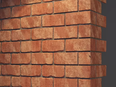 Red Brick Wall With Classic Texture And Solid Structure For Interior Decorative Use 3d model