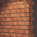 Red Brick Wall With Classic Texture And Solid Structure For Interior Decorative Use 3d model