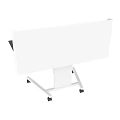 Modern Meeting Room With Mobile White Partition Screen And Rolling Casters