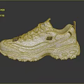 Stylish White Sneakers With Thick Sole Blue Accent For Comfortable Casual Wear