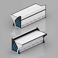 Monitoring Room Dual Units With White Black Design Wireless Signals Ports Indicators