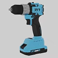 High Quality Blue Cordless Electric Drill with Rechargeable Battery for Daily Use