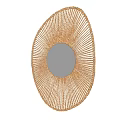 Decorative Golden Woven Frame Irregular Shape Mirror for Home Interior Decor 3d model