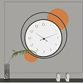 Modern clock wall clock 3d model