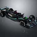 Aston Martin Formula 1 Racing Car With Black Blue Sleek Modern Design