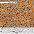 White And Orange Natural Stone Wall Texture Design For Interior Exteriors