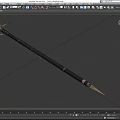Tomahawk Halberd Battle Spear Battle Spear Long Axe Ge Long Handle Axe Game Weapon Cold Weapon Long Handle Weapon Low Face Number Low Model Simple Model Times 3d model