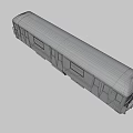 Silver Subway Train With Number 7 American Flag And Car 175 Exterior Details