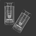 White Projection Monitoring Cameras With Mounting Brackets And Night Vision Lenses