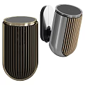 Elegant Modern Wireless Bluetooth Headphones And Speakers With Sleek Gold Black Design