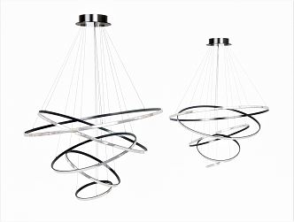 Modern Chandelier Ring Chandelier Art Chandelier 3d model