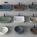 wash basin wash basin counter basin under counter basin faucet wash basin 3d model