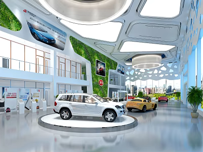 Hyundai Auto Shop Car Store 3d model