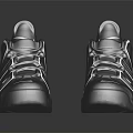 Stylish Gray Sporty Sneakers with Reflective Details Lace-Up Design Thick Sole and Trendy Look