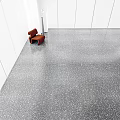 Terrazzo Floor In Modern Minimalist Interior Space 3d model