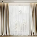 Modern Curtains 3d model