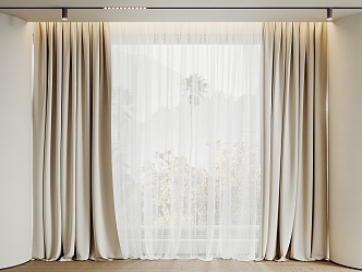 Modern Curtains 3d model