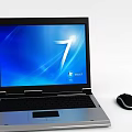 Technology Exhibition Hall Featuring Laptop With Windows 7 Display And Mouse