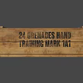 24 Wooden Crate With Metal Straps For United States Transportation Corps