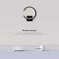 Modern Design Wall Sconce with Sleek Circular Shape for Stylish Interior Lighting Decoration 3d model