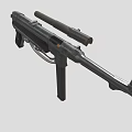 Machine Pistole mini submachine gun small submachine gun machine gun machine gun light machine gun low face number low model film and television level 3d model