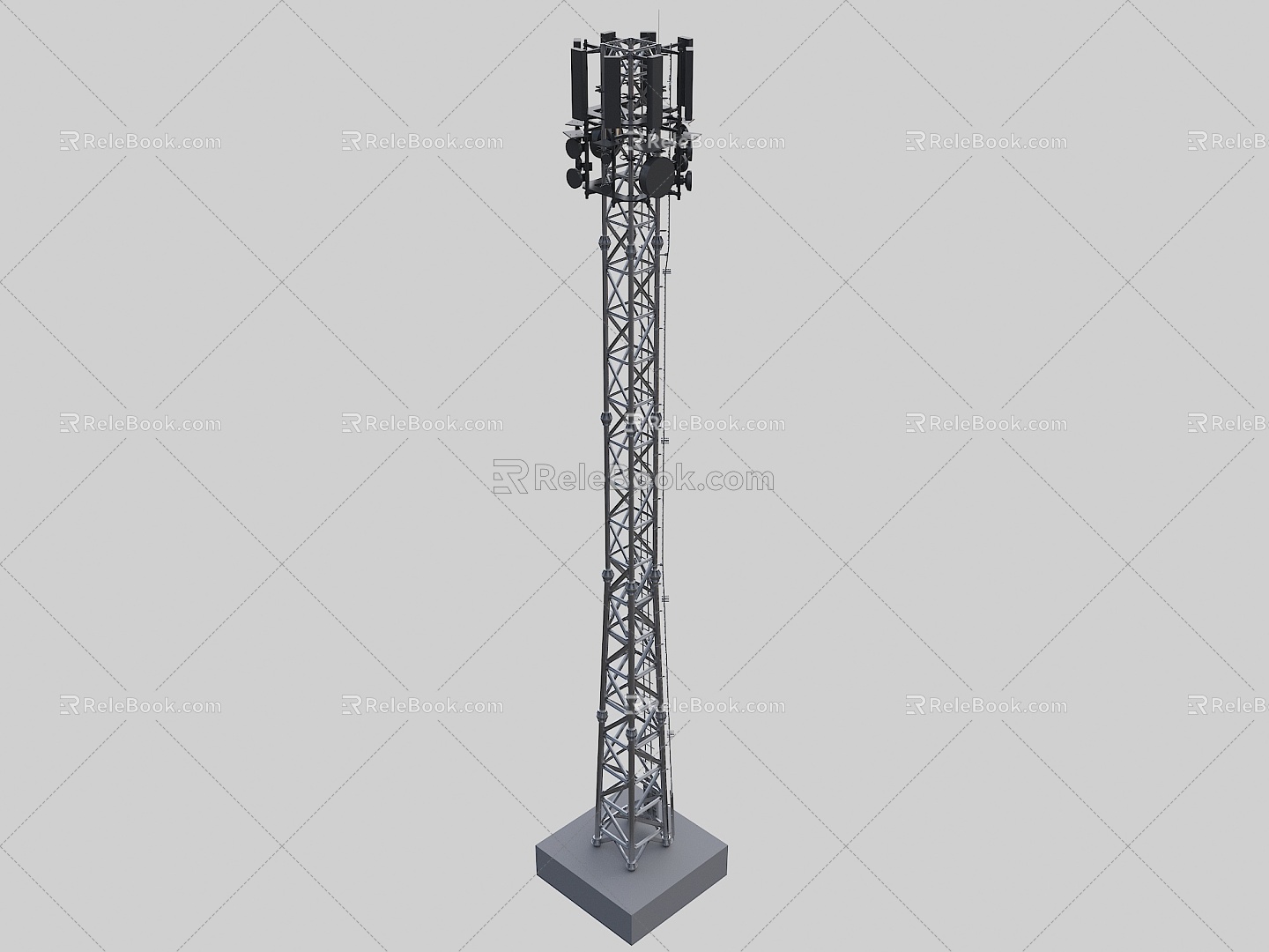 Antenna Pole Signal Transmission Tower Signal Transmission TV Tower Signal Tower 3d model