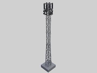 Antenna Pole Signal Transmission Tower Signal Transmission TV Tower Signal Tower 3d model