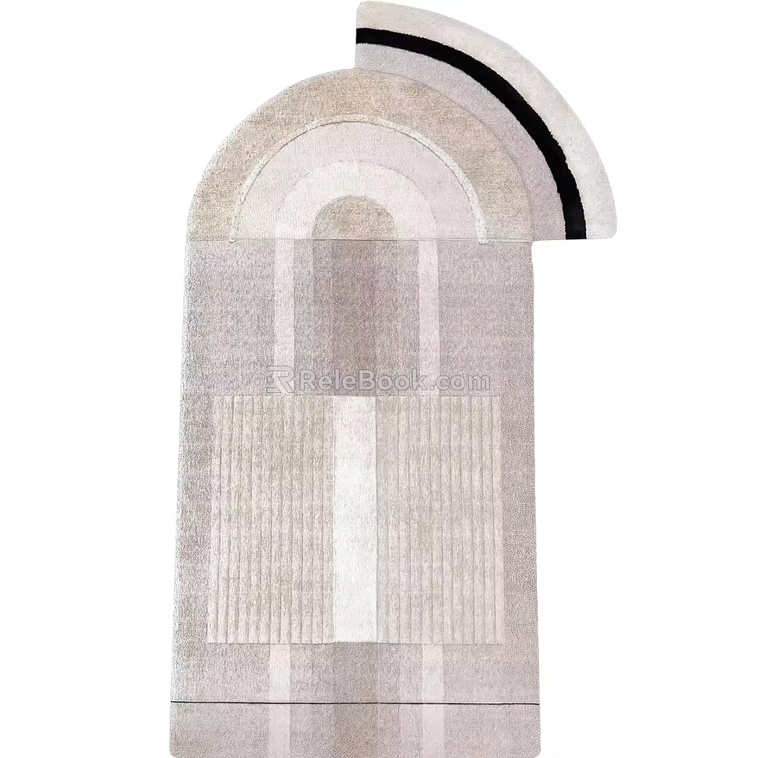 Vintage Square Carpet Square Carpet 3d model
