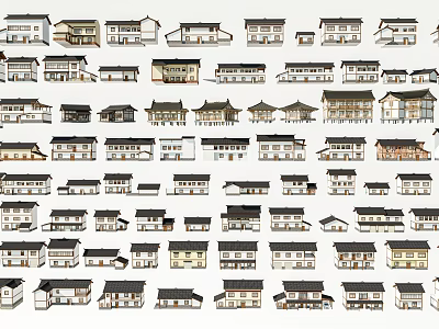 Various Garden Decorative Miniature Pieces With Different Designs And Styles For Outdoor Decoration 3d model
