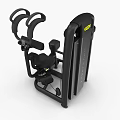 Black Commercial Chest Press Fitness Equipment With Yellow Brand Logo And Digital