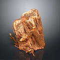 Natural Wood Stone Decorative Piece With Rustic Texture And Organic Shape 3d model