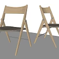 Modern Wooden Leisure Chairs With Gray Padded Seats And Light Wood Frame Design