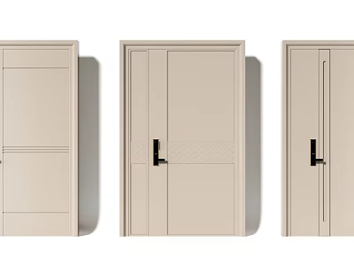 Modern Style Security Doors With Different Designs 3d model