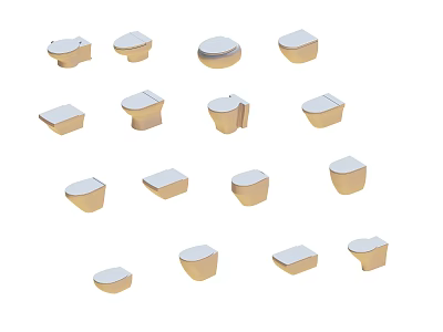 Toilet All kinds of toilet 3d model