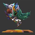 Modern Game Character Elf Girl Elf 3d model