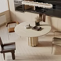 Modern dining table 3d model