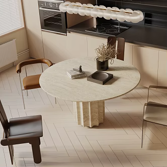 Modern dining table 3d model