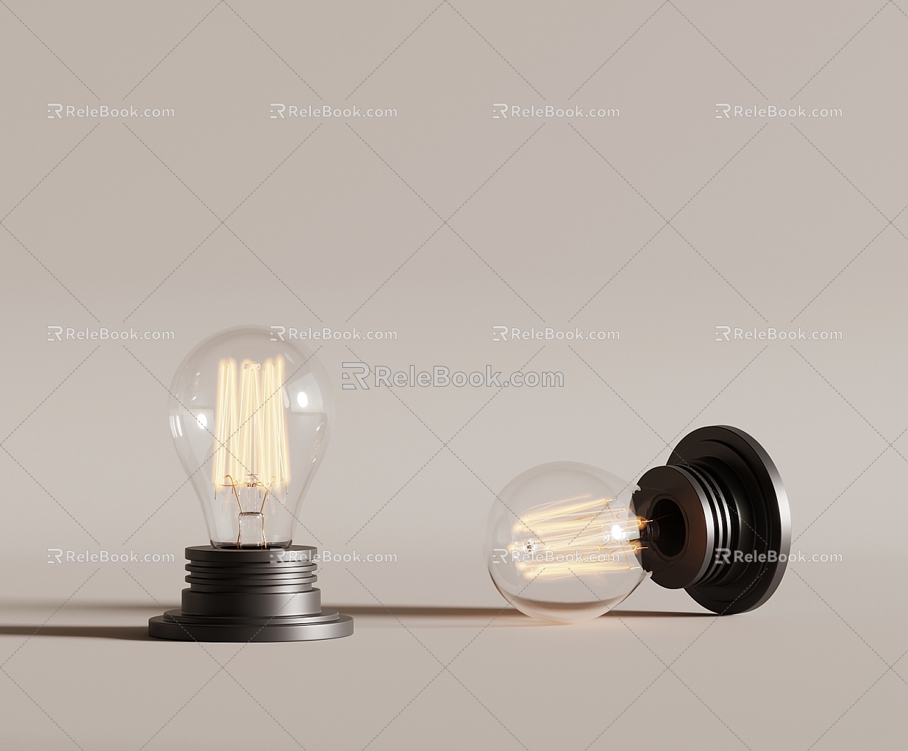 06 Light Bulbs Modern Light Bulbs Wall Mounted Light Bulbs 3d model